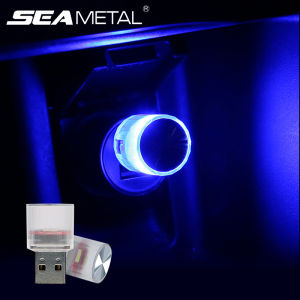 Car Mini USB LED Atmosphere Lights Ambient Modeling Automotive PortablePlug Play Auto Interior Decorative Lamp For Party