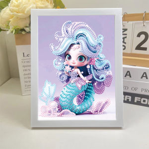 Cartoon Diamonds Painting with Frame DIY Kids Craft Kits Diamond Stickers for Kids钻石画