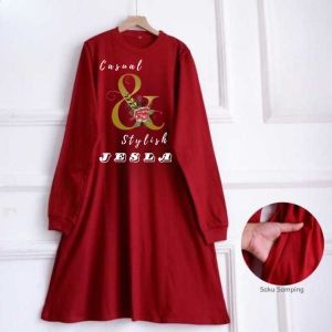 Baju Atasan Wanita Jumbo And Tunik Kaos Katun Combed 24s Apk Sablon S M L XL XXL 3XL Tunik Kekinian