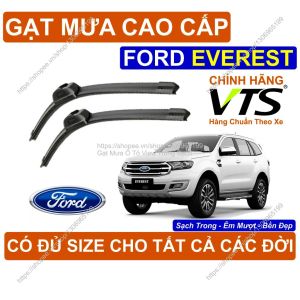 Gạt Mưa Kính Lái Silicon Cao Cấp Ford Everest Cặp G.ạt Mưa Kính Lái Ford Everest Có Đ.ủ Size Cho Các Đời Xe Everest
