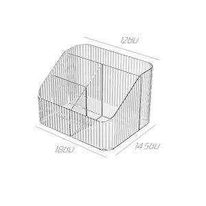 กล่องเก็บของตั้งโต๊ะ สำนักงานนักเรียน เครื่องสำอางเรียบง่าย โต๊ะแฟ้ม กล่องเก็บของเบ็ดเตล็ด ตู้เก็บของพลาสติก