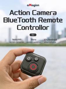 Yongyw. aMagisn 50M Bluetooth Remote Control For lnsta360 Go Ultra/X4 Air/X5/X4/AcePro 2/Go 3s/GoPro/DJI Osmo Action 6 5 4/360/Mobile PhoneSmart Shutter Controller Cameras Accessories