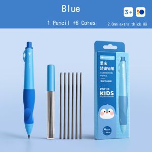 Posture Correction Automatic Pencil Mechanical Pencil For Kids With 6Refills 2mm HB Lead Magic Pencils for Writing Training School Office Stationery