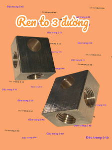 Choãng chia đường đầu phanh gát đồng chia 2 hoặc chia 3 ren 10 hoặc ren 12 gắn cho công nông ô tô