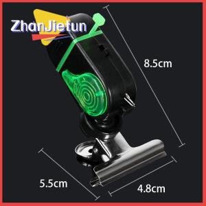 zhanjietun 1ชิ้นสัญญาณเตือนปลาสำหรับตกปลาไวสูงมีเสียงกระดิ่งไฟ LED ตัวระบุตัวคลิปหนีบเบ็ดตกปลาอุปกรณ์ตกปลา