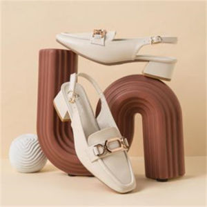 Stylish Buckle Back Strap Mid Heel Pumps for Women - Elegant & Comfortable #WL666