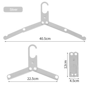 Portable Folding Clothes Hanger Aluminum Alloy Polished Matte Coat Hangers Space Saving Travel Hangers for Camping Hotel Aluminum foldable portable hangers for business trips Ultra-light non-slip hangers for road trips outdoor camping accessories