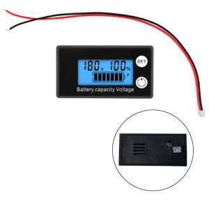 Aideepen Battery Meter Indicator Voltage Meter 6133A DC8-100V with Alarm Lithium Ion Battery Capacity Monitor