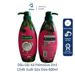 Dầu gội xả 2 in 1 Palmolive NL385 chiết xuất thiên nhiên giúp dưỡng ẩm tóc suôn mềm óng ả 600ml