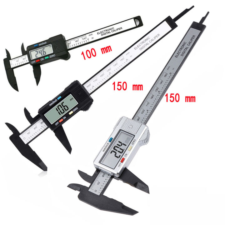 150mm 100mm Electronic Digital Caliper Dial Vernier Caliper Gauge ...
