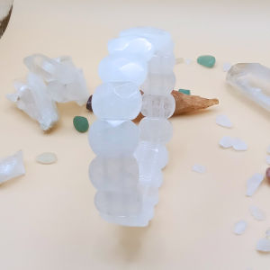净化能量 | 白水晶手牌 I Purifying Energy | White Crystal Bracelet I Penyucian Tenaga | Gelang Kristal Putih