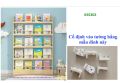 Kệ treo tường đơn giản, Kệ đựng sách báo, Kệ sách tranh mẫu giáo cho bé KSS302. 