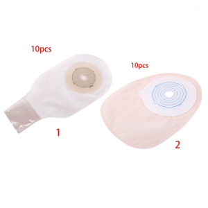 10pcs người lớn dùng một lần colostomy túi chứa chất thải Nguồn cung cấp drainable Pouch cho ileos