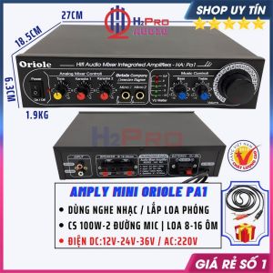Amply Loa Phóng Thanh 100W 12V-24V Làm Loa Phát Thanh Di Động - Bán Hàng Rong Âm Ly Karaoke Mini Nghe Nhạc-H2Pro Audio