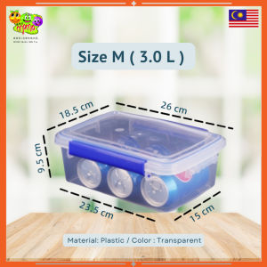 Plastic Food Storage Containers Lunch Box Microwave Fridge Freezer Dishwasher Airtight Leak Proof Lids 1.5L-13L