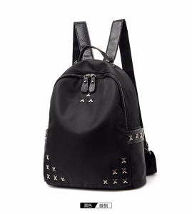 Tas Ransel Cewek Backpack Sekolah Jalan Hitam Polos Korea Fashion Style Tas Punggung Import COD T243