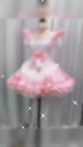 324Clical Maid Cosplay Costumes Lolita Cat Girl Plus Size Apron Maid Outfits Anime Black White Cute Girl Party Princess Dress