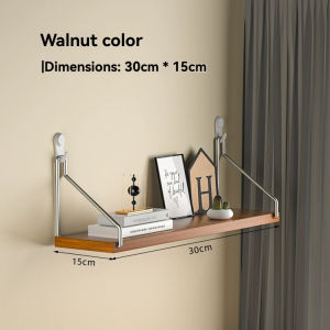 Minimalist Floating Wall Shelf 30/60/90cm Invisible Bracket Shelf Modern Home Decor Display Rack