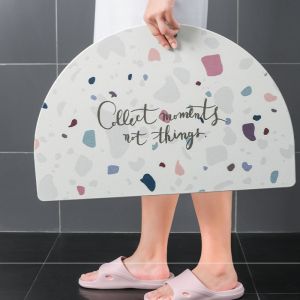Diatomite Ultra Absorbent Mat l Anti-slip l Fast Dry l Printed l Anti Skid l Bathroom l Carpets
