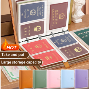 Large Capacity Document Storage Book Bank Deposit Slip Holder Certificate Storage Book Portable Large Capacity Check And Receipt Organizer