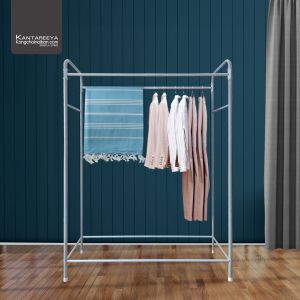 KANTAREEYA ราวตากผ้า ราวตากผ้าทรงAU 31.5x97x136cm. เหล็กพ่นสี รุ่น KT-AU ราวแขวนผ้า ราวมินิมอล ราวตากผ้าเหล็ก ราวตากผ้า2ราว ราวแขวนเสื้อผ้า ราวทรงเอ