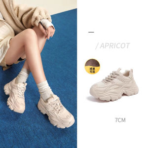 Cameljeans Womens Shoes New Breathable Retro Thick Bottom Heightening Sports Sneakers Female
