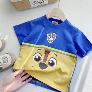 เสื้อยืดเด็ก พาวพาโทรล Paw Patrol ขบวนการเจ้าตูบสี่ขา/โดเรม่อน/มินิ ผ้าคอตตอน100% SH1