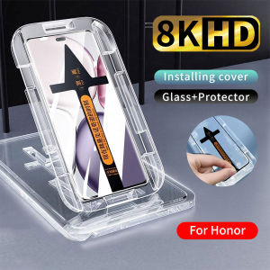 One Click Installation Full Cover Tempered Glass For Honor 400 200 90 70 50 Pro Lite Smart 5G