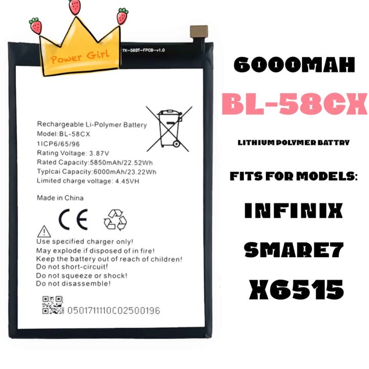 Infinix Smart Infinix New Model 6000 Mah Battery Infinix Smart