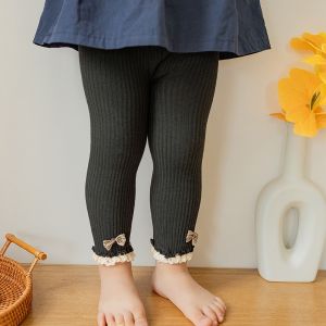 BOBOHO - CELANA LEGGING ANAK BAYI PEREMPUAN MOTIF RUFLE PITA BAHAN KATUN