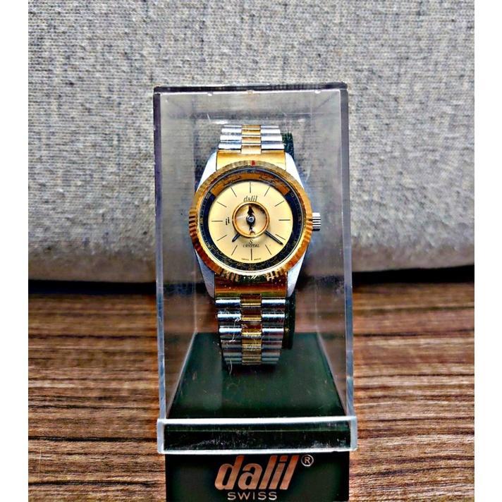 Dalil Quartz Gold Plated & Stainless Steel 38mm 1/1981/10 New Old Stoc –  Stow Watches