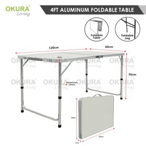 OKURA 4 x 2 Foldable Banquet Table Event / Catering / Hall / Buffet Folding Table Meja Lipat Niaga