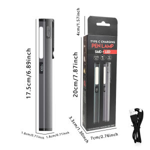 AEled Rechargeable flashlight with strong magnet anti-fall design suitable for camping car maintenance and as a pen-shaped work light