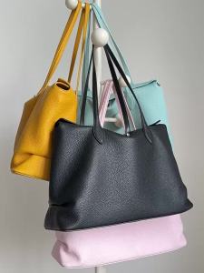 Spring Genuine Leather Tote Bag - Large Capacity Cowhide Shoulder Bag Multiple Colors2026