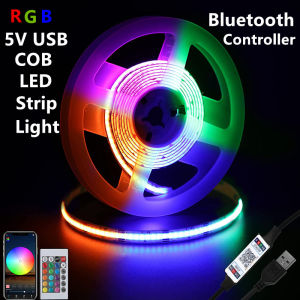Angelila 5V USB WiFi Bluetooth Christmas Decoration Lighting RGB USB COB LED Strip Light for home 2023