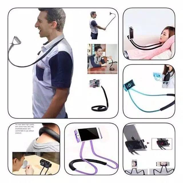 SKR) Lazy Pod Neck Lazypod Leher Holder HP Selfie Nonton Pengganti