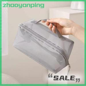 zhaoyanping Mesh Clear Cosmetic Bags Small Large Black Makeup Bag Portable Travel Toiletry Organizer Case Lipstick Storage Pouch