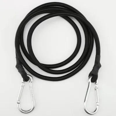 1M/2M/4M Double Hook Camper Luggage Binding Rope Outdoor Carabiner Elastic Rope bungee cord with hook