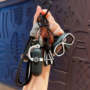 KEND Creative Diving Series Keychain Funny Colorful Oxygen Cylinder Keyring Diving Flippers Fashion Diving Bag Pendant Diving Enthusiast