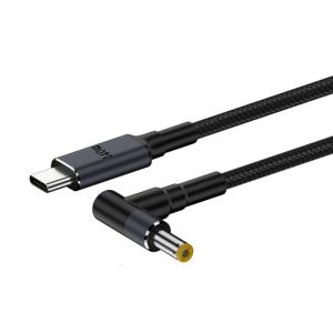 140W PD USB Type C Male Input to DC5.5x2.1mm 5.5x2.5mm Male Power Charging Cable for Laptop Notebook Charging Cable