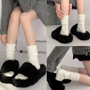 ⚡ Amandad Stores ⚡ ถุงเท้าถักสำหรับผู้หญิง เทรนด์อิน ถุงเท้าสำหรับผู้ชาย ถุงน่องถักหนา ถุงเท้า JK พร้อมร่วมประสงค์ สำหรับผู้หญิง และผู้ชาย