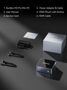 GMKtec M3 Intel Core i5-12450H Win11Pro DDR4 3200MHz NVMe SSD WiFi6 BT5.2 Triple Display Gaming Office Computer MINI PC