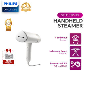PHILIPS Foldable Handheld Compact Garment Iron Steamer STH3020/10 Series 3000