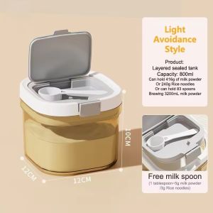 SKISOPGO Milk Powder Container Light-Blocking Airtight Baby Food Storage Box Bekas Susu Baby Kedap Udara