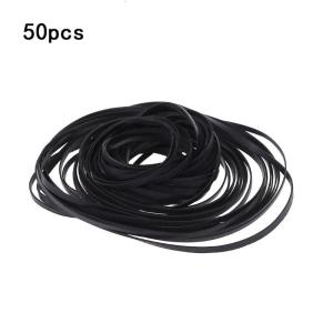 50pcs 4mm 110-145mm phổ kết hợp băng cassette máy thắt lưng các loại phổ biến vành đai cao su phẳng cho ổ đĩa DVD CD