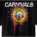T-shirt CARNIVAL X GUNS N ROSES BULLET OVS T-SHIRT BLACK. 