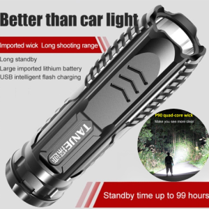 Mini LED Long Range USB Rechargeable Portable Flashlight (Special Forces)