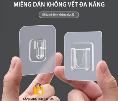 20 Bộ 2 Miếng Dán Chữ U Móc Cài Đa Năng Treo Kệ Treo Tranh Treo Đồ Cao Cấp - Dính Siêu Chắc