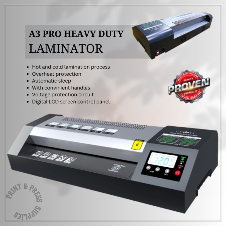 【pp Supplies】cuyi A3 Size Laminator Hot Cold Reverse Function 220v