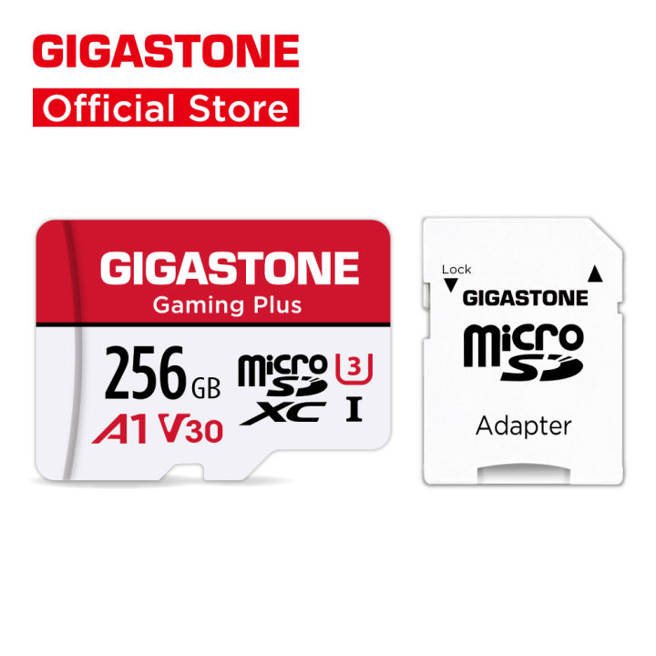 [Gigastone] 256GB Micro SD Card, Gaming Plus, MicroSDXC Memory Card for  Nintendo-Switch, Wyze, GoPro, Dash Cam, Security Camera, 4K Video  Recording